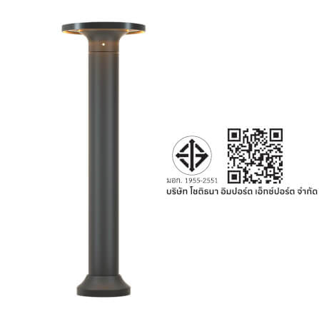 ไฟทางเดิน LED SL LIGHTING TER-01 12 วัตต์ WARM WHITE สีดำ_3