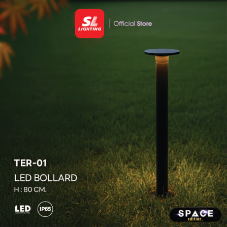ไฟทางเดิน LED SL LIGHTING TER-01 12 วัตต์ WARM WHITE สีดำ_4