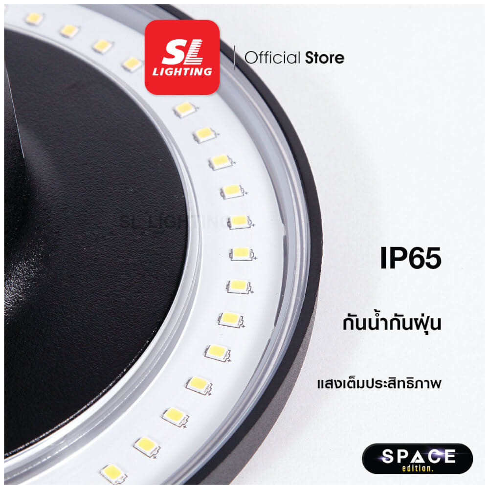 ไฟผนังภายนอก LED SL LIGHTING TER-01 12 วัตต์ WARM WHITE สีดำ