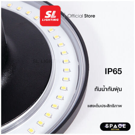 ไฟผนังภายนอก LED SL LIGHTING TER-01 12 วัตต์ WARM WHITE สีดำ_2