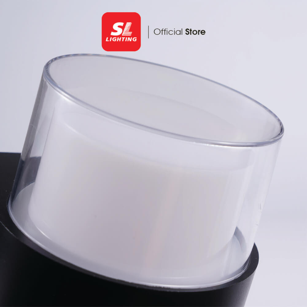 ไฟผนังภายนอก LED SL LIGHTING TER-02-2RD 8 วัตต์ WARM WHITE สีดำ (2ทาง)