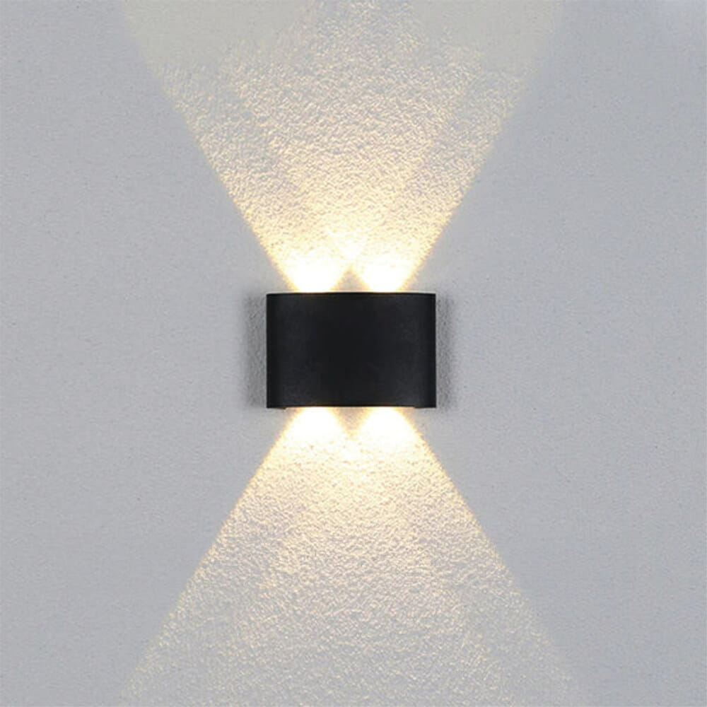 ไฟผนังภายนอก LED SL LIGHTING TER-06-2P 4 วัตต์ WARM WHITE สีดำ