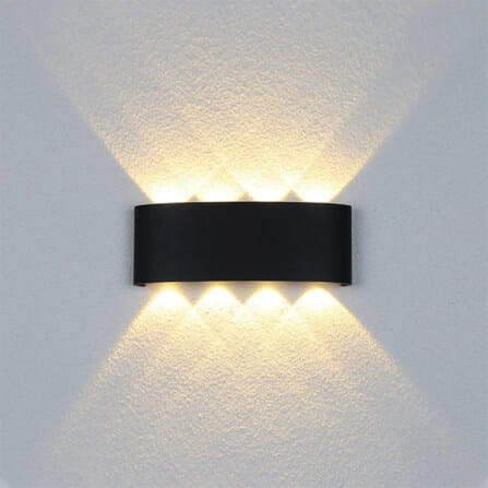 ไฟผนังภายนอก LED SL LIGHTING TER-06-4P 8 วัตต์ WARM WHITE สีดำ_4