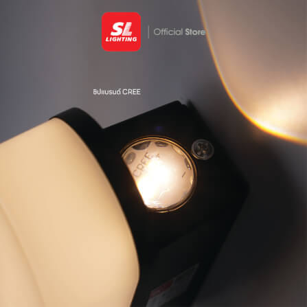 ไฟผนังภายนอก LED SL LIGHTING TER2-CS 7 วัตต์ WARM WHITE สีดำ_2