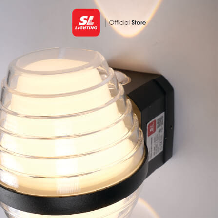 ไฟผนังภายนอก LED SL LIGHTING TER2-PC 12 วัตต์ WARM WHITE สีดำ_2