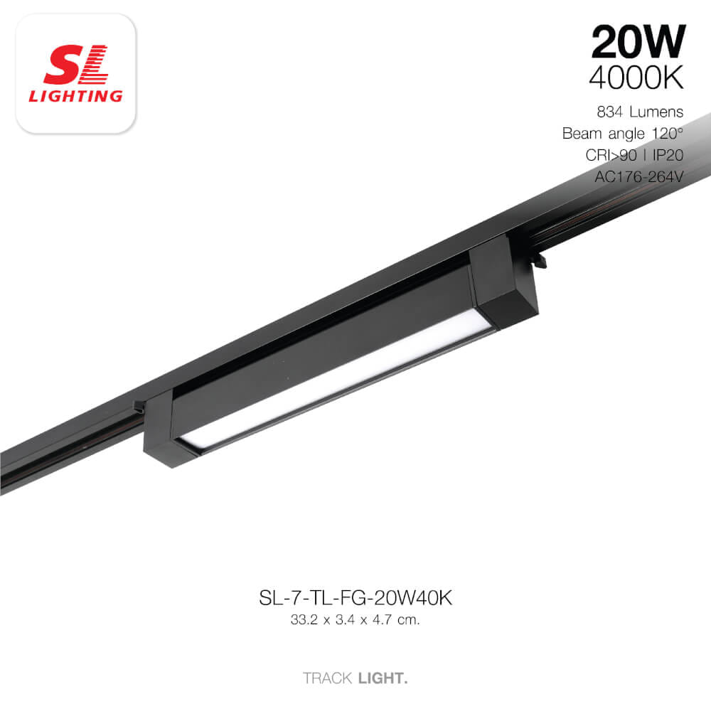 แทรคไลท์ LED SL LIGHTING TL-FG 20 วัตต์ DAY LIGHT สีดำ