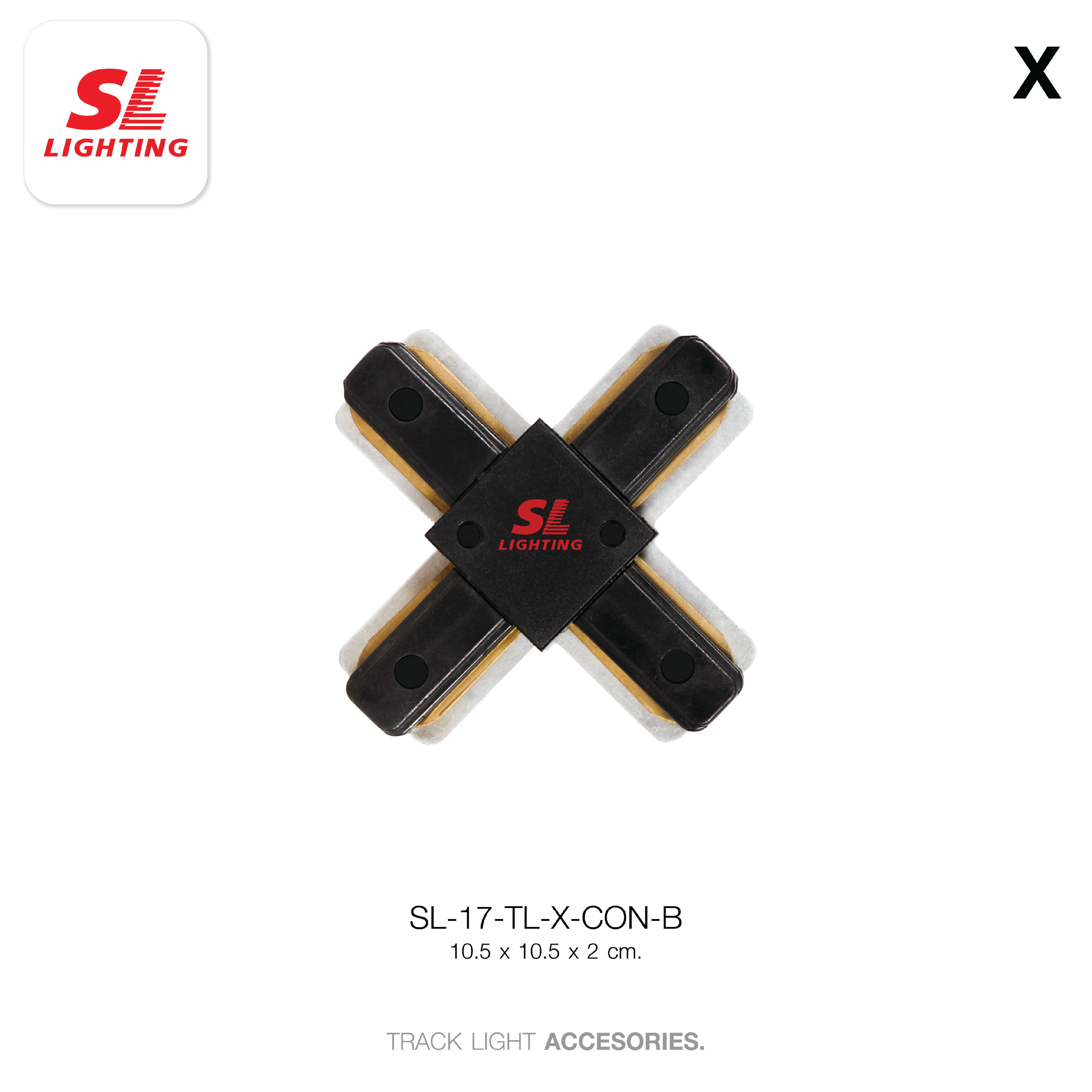 ข้อต่อรางไฟแทรคไลท์ SL LIGHTING TL-X 4 ทาง สีดำ_4