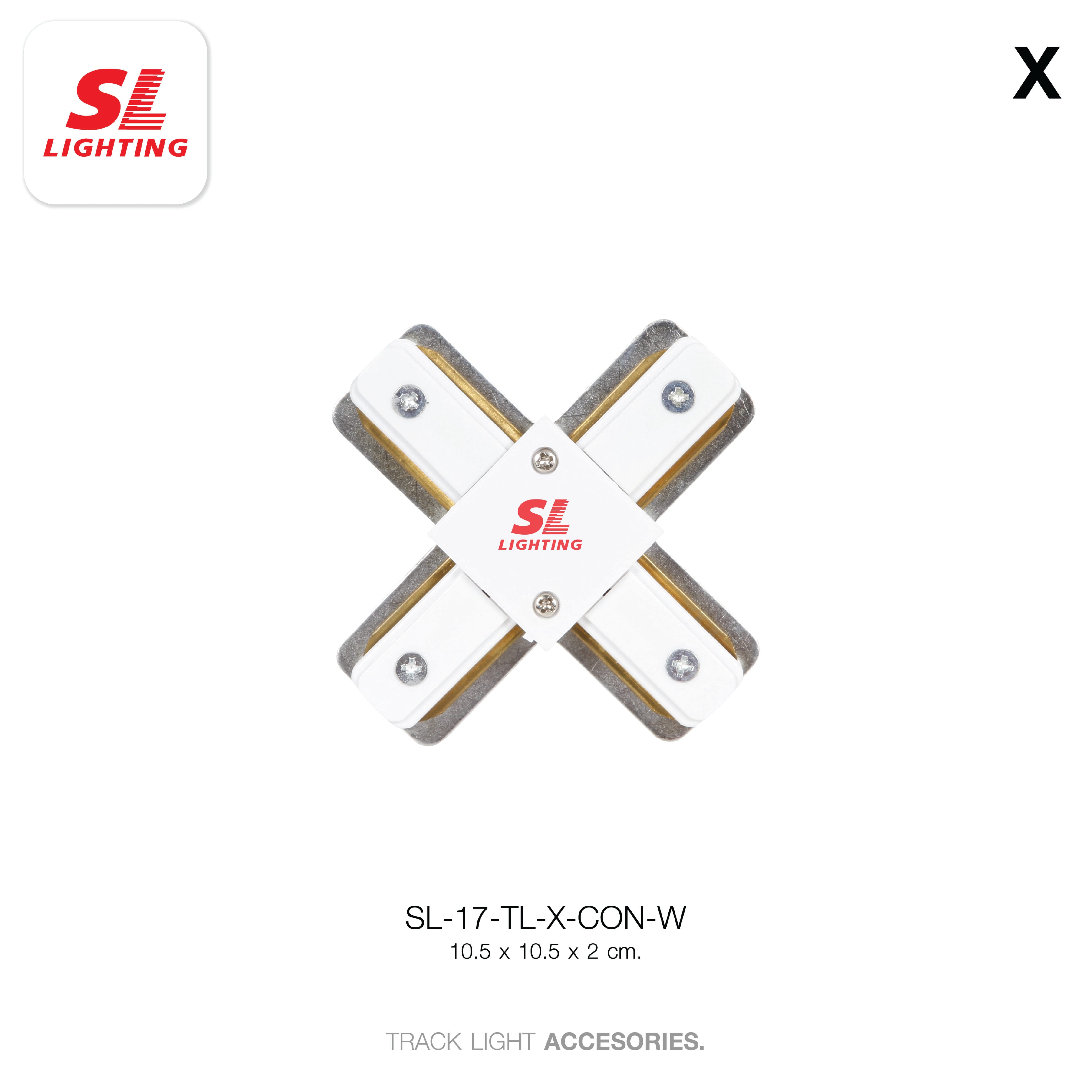 ข้อต่อรางไฟแทรคไลท์ SL LIGHTING TL-X 4 ทาง สีขาว_4