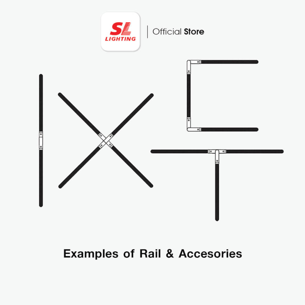 รางไฟแทรกไลท์ SL LIGHTING 2 ม. สีขาว