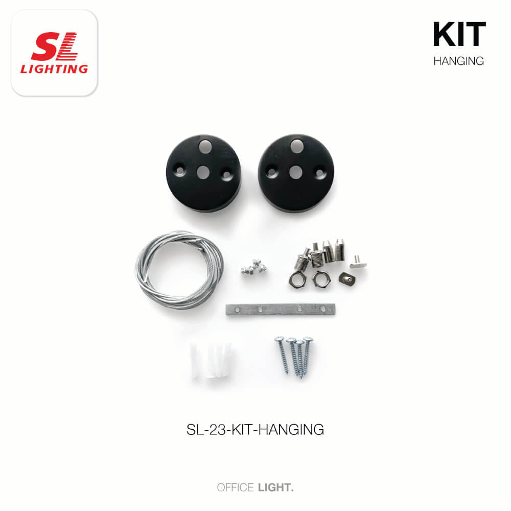 สายสลิง SL LIGHTING THELINE-LED แบบแขวน แป้นสีดำ