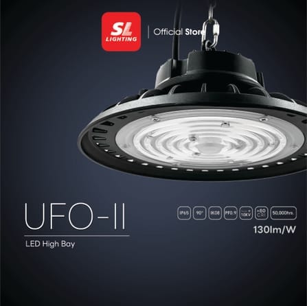 โคมไฮเบย์ LED LEOPARD SL LIGHTING 100 วัตต์ DAYLIGHT สีดำ_1