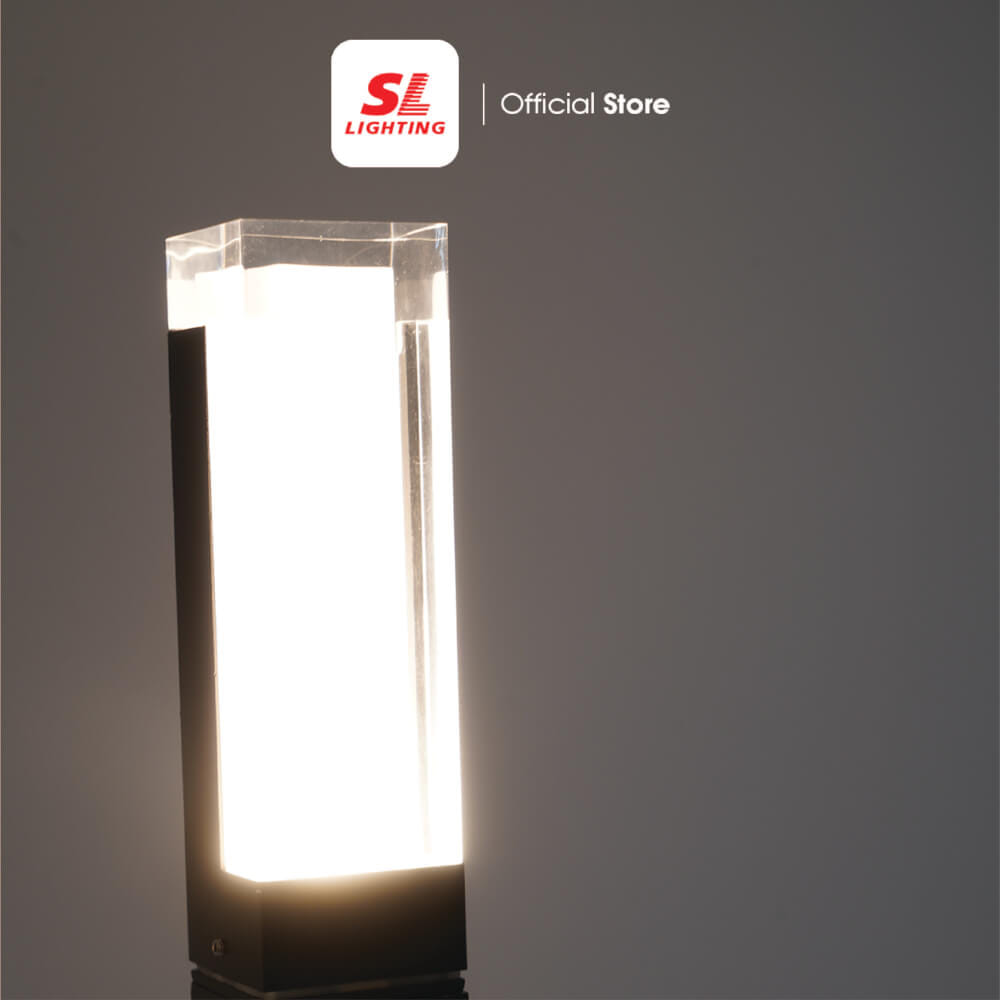 ไฟทางเดิน LED SL LIGHTING YUPIN 7 วัตต์ WARM WHITE สีดำ