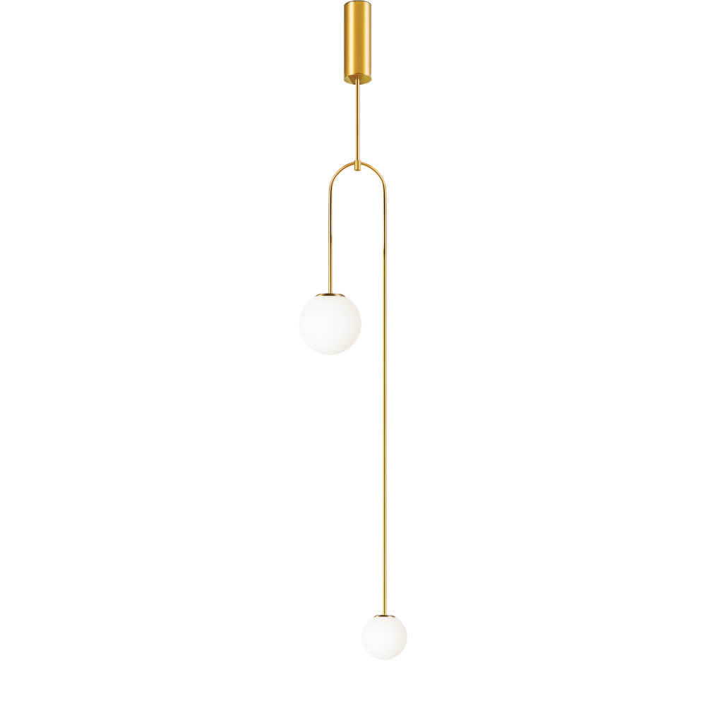 ไฟช่อ สไตล์ GLAMOROUS SL LIGHTING รุ่น GLAM-P2053/2 G9 สีขาว/ทอง 2 หัว