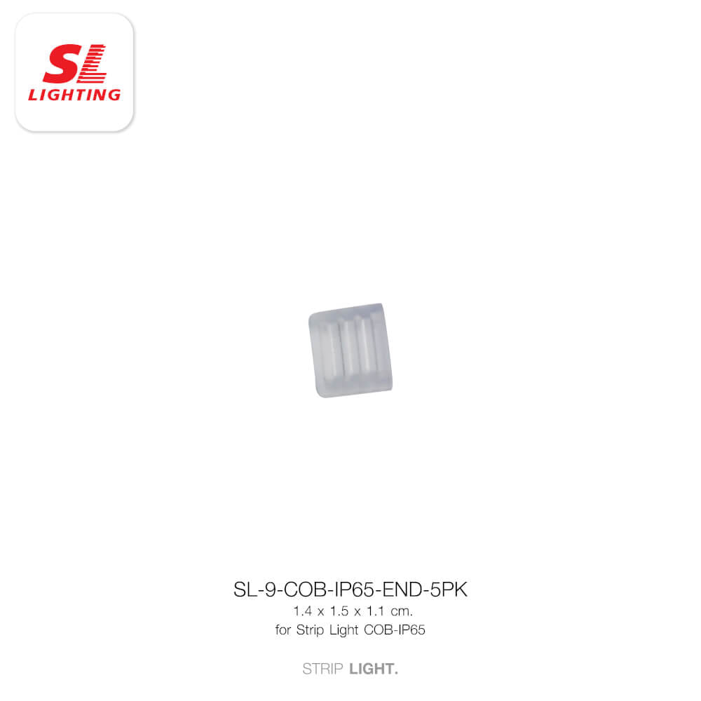 อุปกรณ์ปิดท้ายสำหรับไฟเส้น LED SL LIGHTING COB 220V แพ็ก 5 ชิ้น