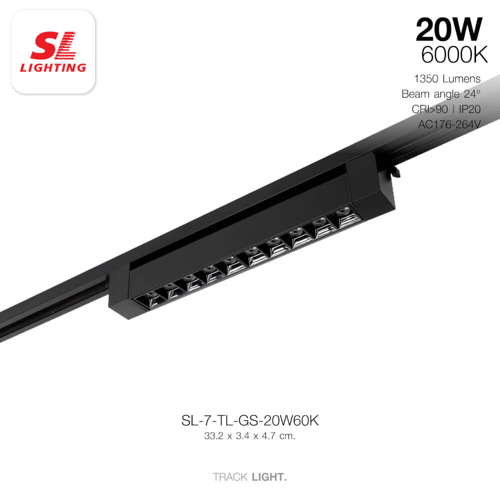 แทรคไลท์ LED SL LIGHTING TL-GS 20 วัตต์ DAY LIGHT สีดำ