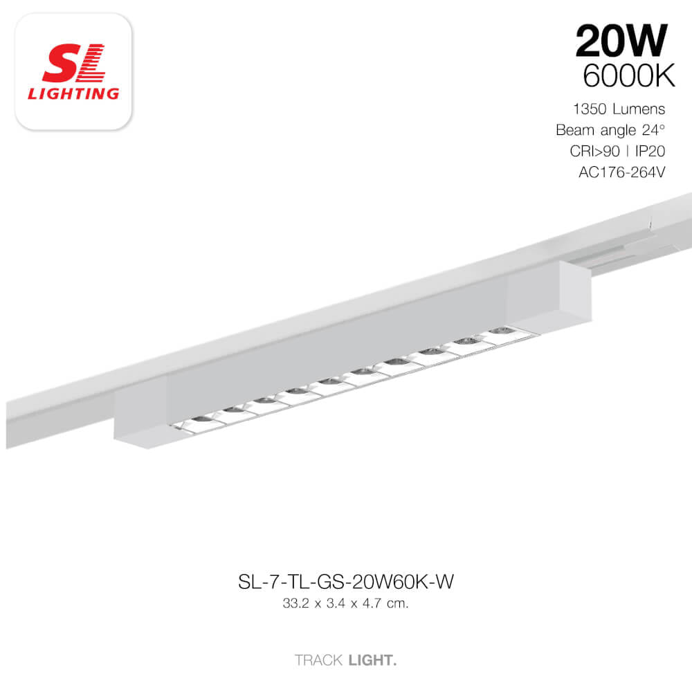 แทรคไลท์ LED SL LIGHTING TL-GS 20 วัตต์ DAY LIGHT สีขาว