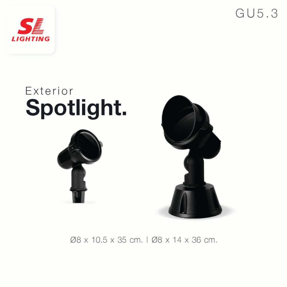 ไฟส่องต้นไม้ SL LIGHTING 5404DD GU5.3 สีดำ