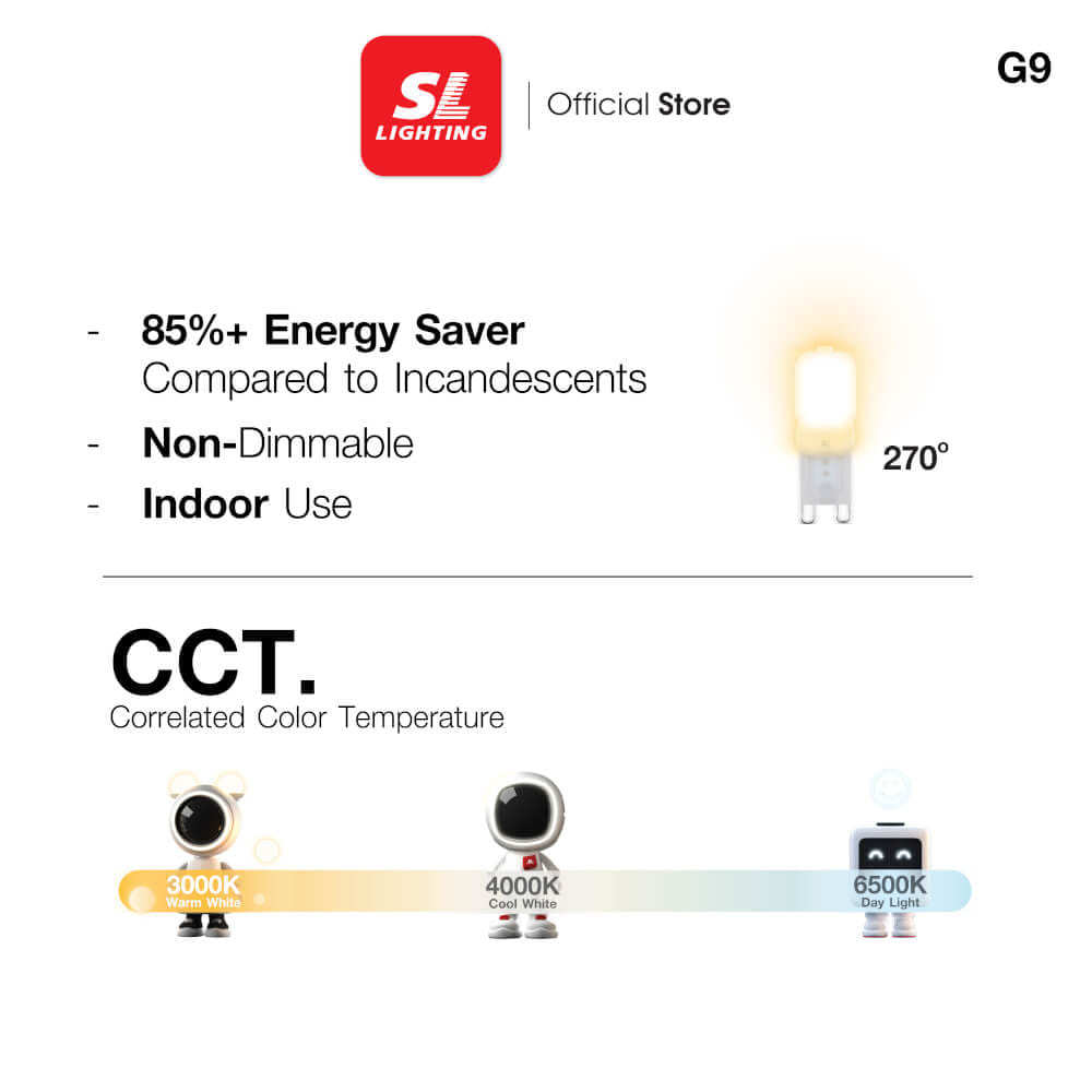 หลอด LED SL LIGHTING GALAXY G9 2.5 วัตต์ WARM WHITE_2
