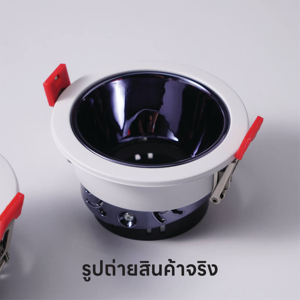 ดาวน์ไลท์ SL LIGHTING PLUTO ทรงกลม สีขาว/เทาเข้ม