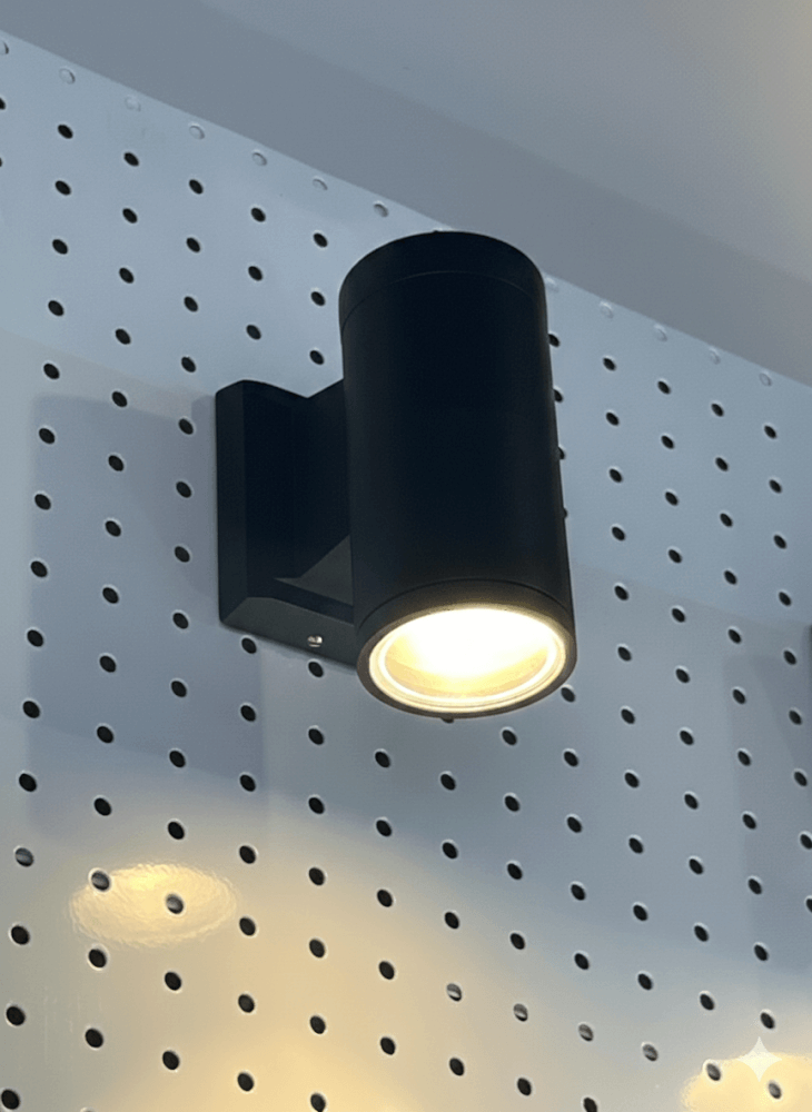 ไฟผนังภายนอก SL LIGHTING N3301 GU10 ทรงกระบอก สีดำ แบบ 1 ทาง