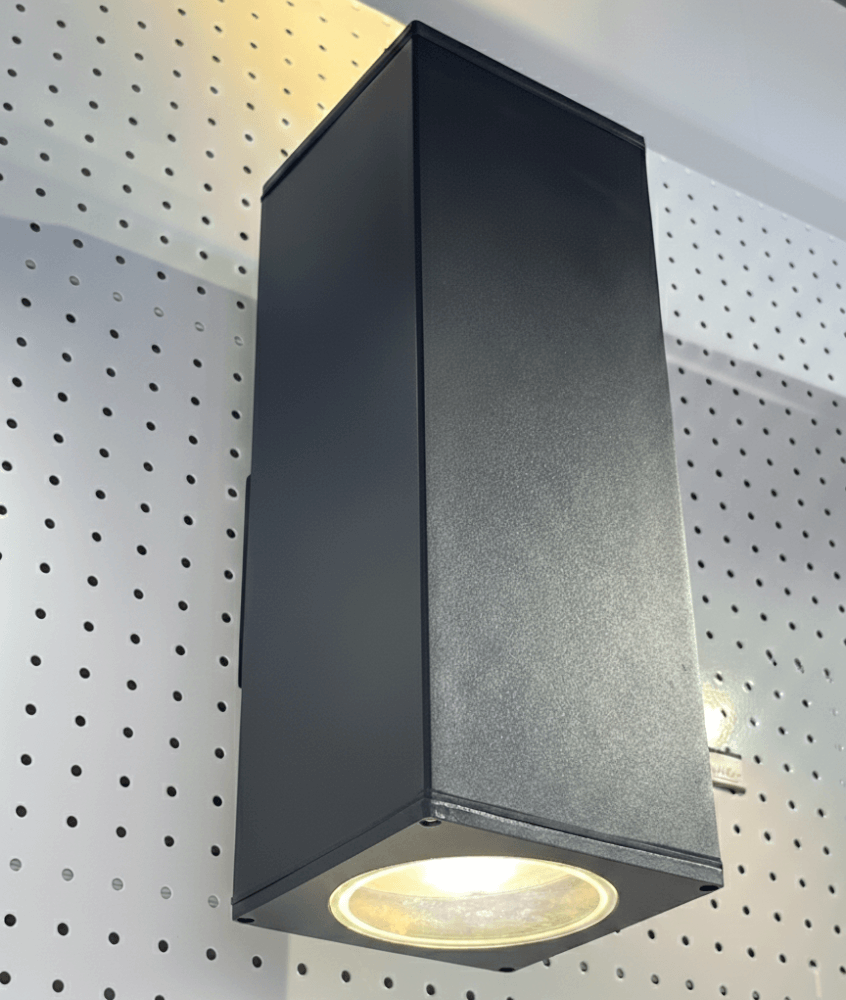 ไฟผนังภายนอก SL LIGHTING 2306 E27 สี่เหลี่ยม สีดำ แบบ 2 ทาง