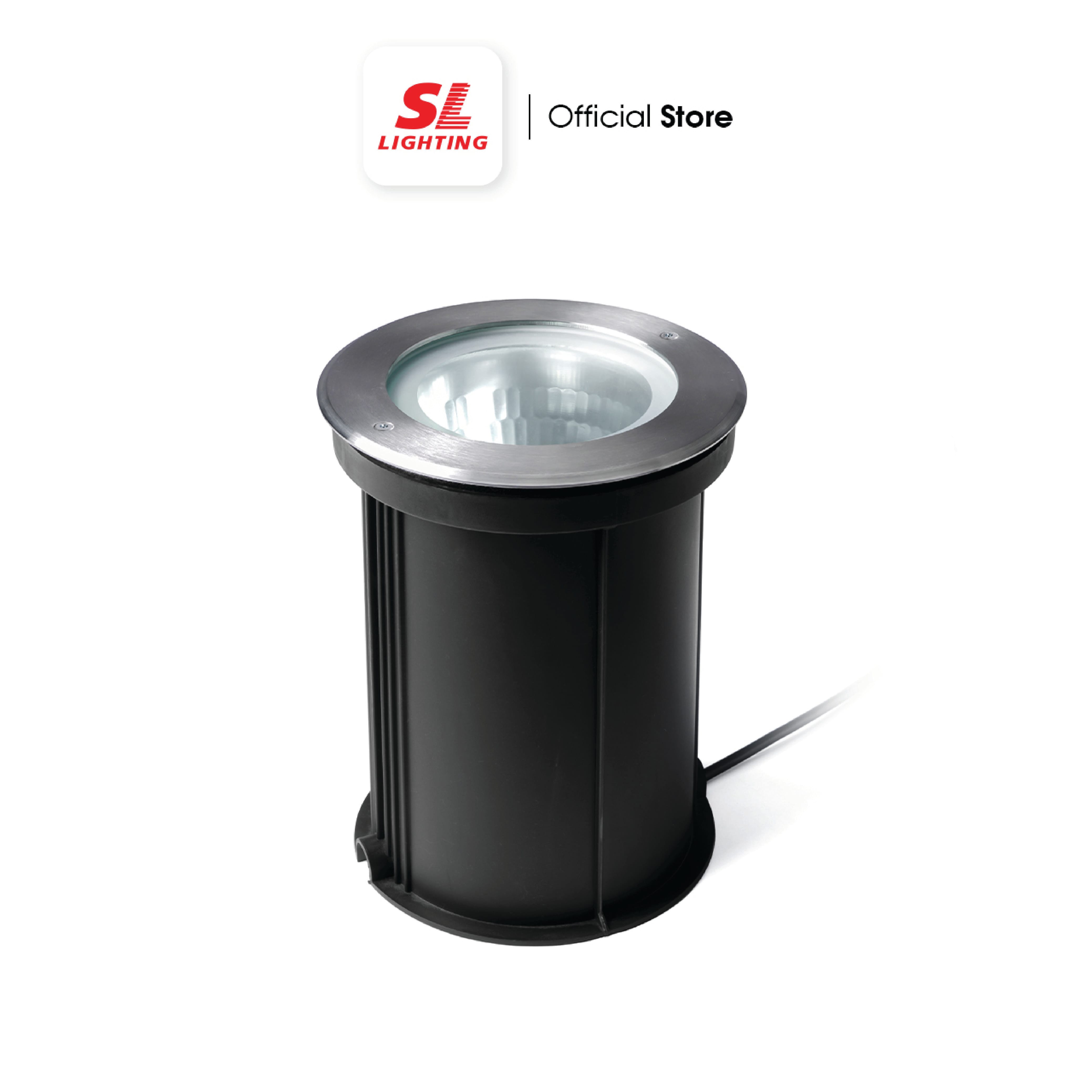 ไฟฝังพื้น SL LIGHTING 6582 E27 สีเงิน
