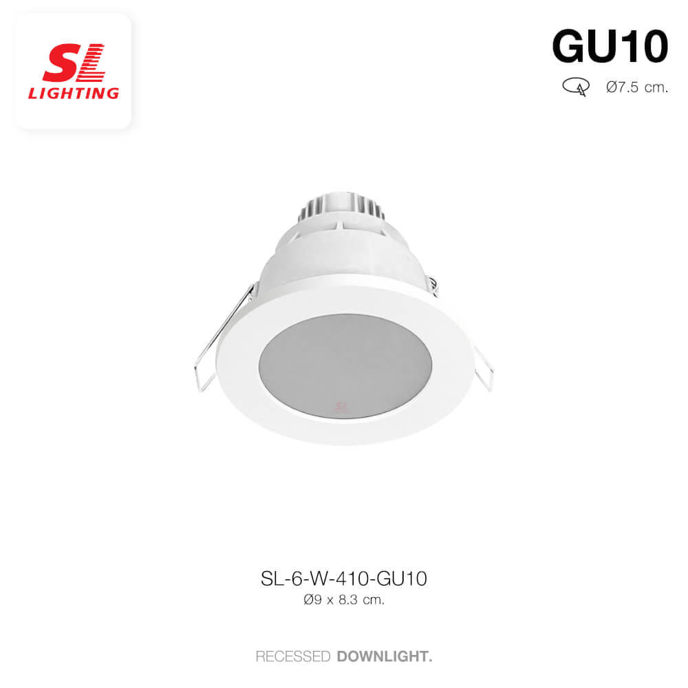 ดาวน์ไลท์ SL LIGHTING 410 ทรงกลม สีขาว