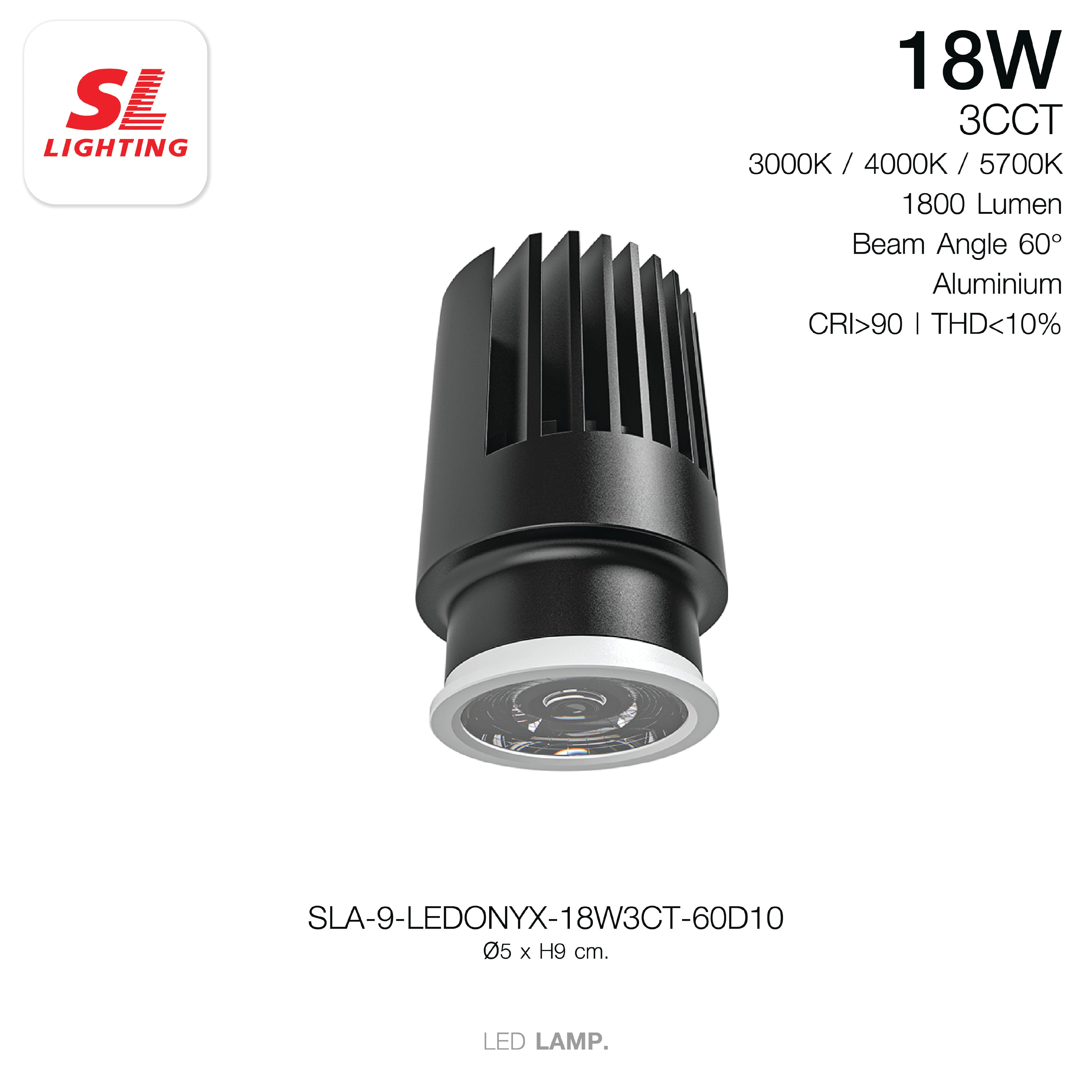 หลอด LED SL LIGHTING LEDONYX MR16 36D 18 วัตต์ 3CCT