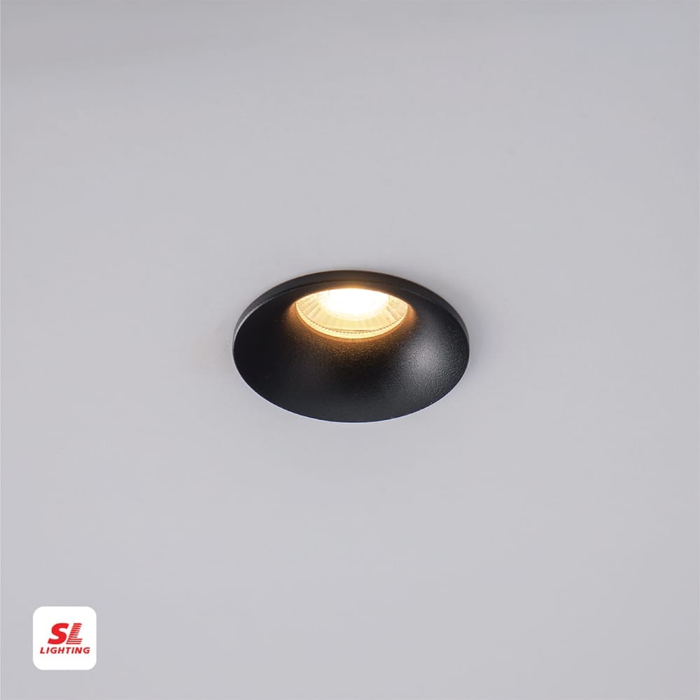 ดาวน์ไลท์ SL LIGHTING 511 MR11 GU10 ทรงกลม สีดำ