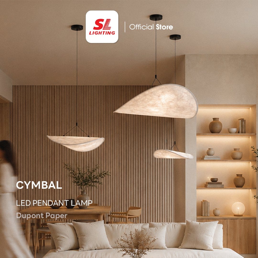ไฟช่อ LED SL LIGHTING รุ่น CYMBAL 8 วัตต์ 40 ซม. WARM WHITE สีขาว