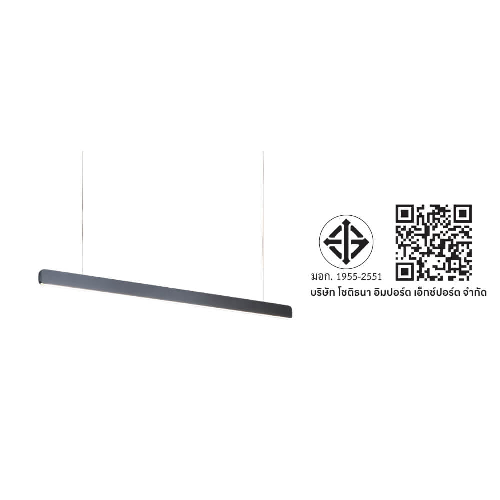 ไฟช่อ LED SL LIGHTING รุ่น ILMA 40 วัตต์ สีไทเทเนียม 1 หัว ปรับได้ 3 แสง ควบคุมการทำงานด้วยมือ