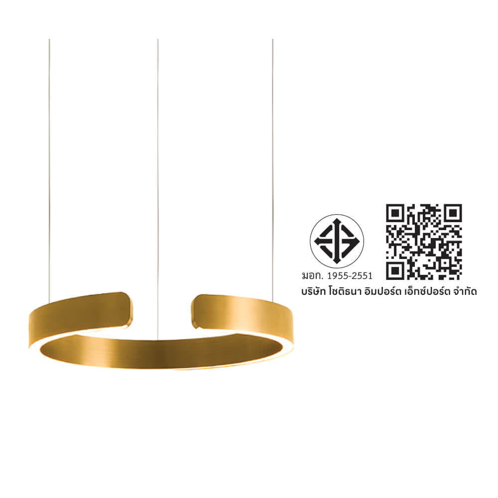 ไฟช่อ LED SL LIGHTING CIELO 55วัตต์ WARM WHITE/COOL WHITE/DAYLIGHT สีทองแชมเปญ 1 หัว ควบคุมการทำงานด้วยมือ