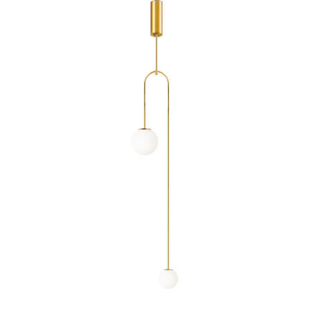 ไฟช่อ สไตล์ GLAMOROUS SL LIGHTING รุ่น GLAM-P2053/2 G9 สีขาว/ทอง 2 หัว