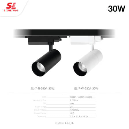 แทรคไลท์ LED SL LIGHTING 930A THD<10 30 วัตต์ WARM WHITE สีขาว_1