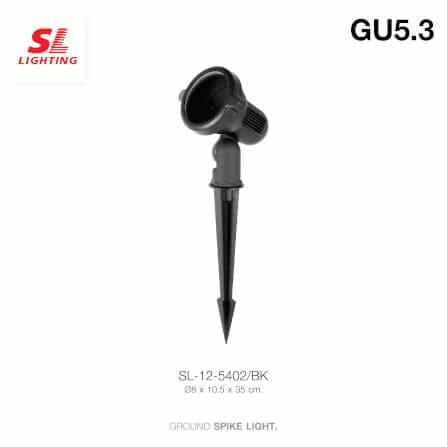 ไฟส่องต้นไม้ SL LIGHTING 5402 GU5.3 สีดำ_1