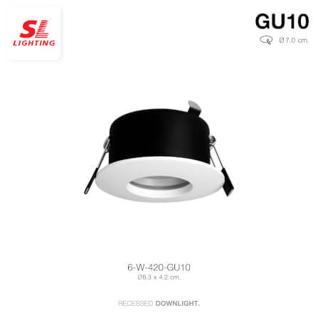 ดาวน์ไลท์ SL LIGHTING 420 ทรงกลม สีขาว_5