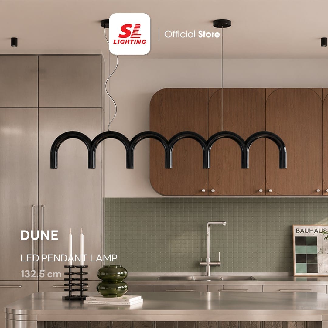 ไฟช่อ LED SL LIGHTING รุ่น DUNE 24 วัตต์ WARM WHITE สีดำ_7