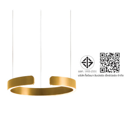 ไฟช่อ LED SL LIGHTING CIELO 55วัตต์ WARM WHITE/COOL WHITE/DAYLIGHT สีทองแชมเปญ 1 หัว ควบคุมการทำงานด้วยมือ_6