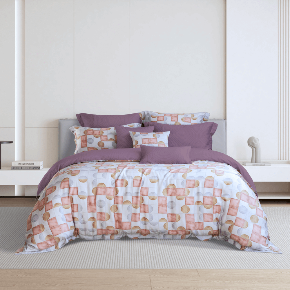ชุดผ้าปูที่นอน 6 ฟุต 5 ชิ้น AKEMI รุ่น ARDENT PRINTS 9557108249943 สี ARTHA (ไม่รวมผ้านวม)_1