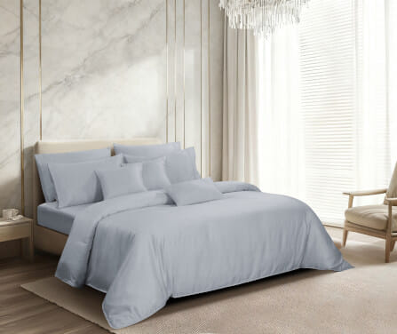 ปลอกผ้านวม คิงไซซ์ AKEMI รุ่น Earnest Dobby 9557108834057 ขนาด 257 x 229 ซม. สี Calm Blue_2
