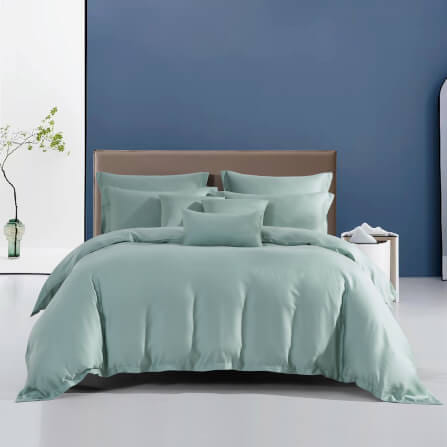 ชุดผ้าปูที่นอน 6 ฟุต 5 ชิ้น AKEMI รุ่น Gladice Solid 9557108483446 สี Jade Green (ไม่รวมผ้านวม)_1
