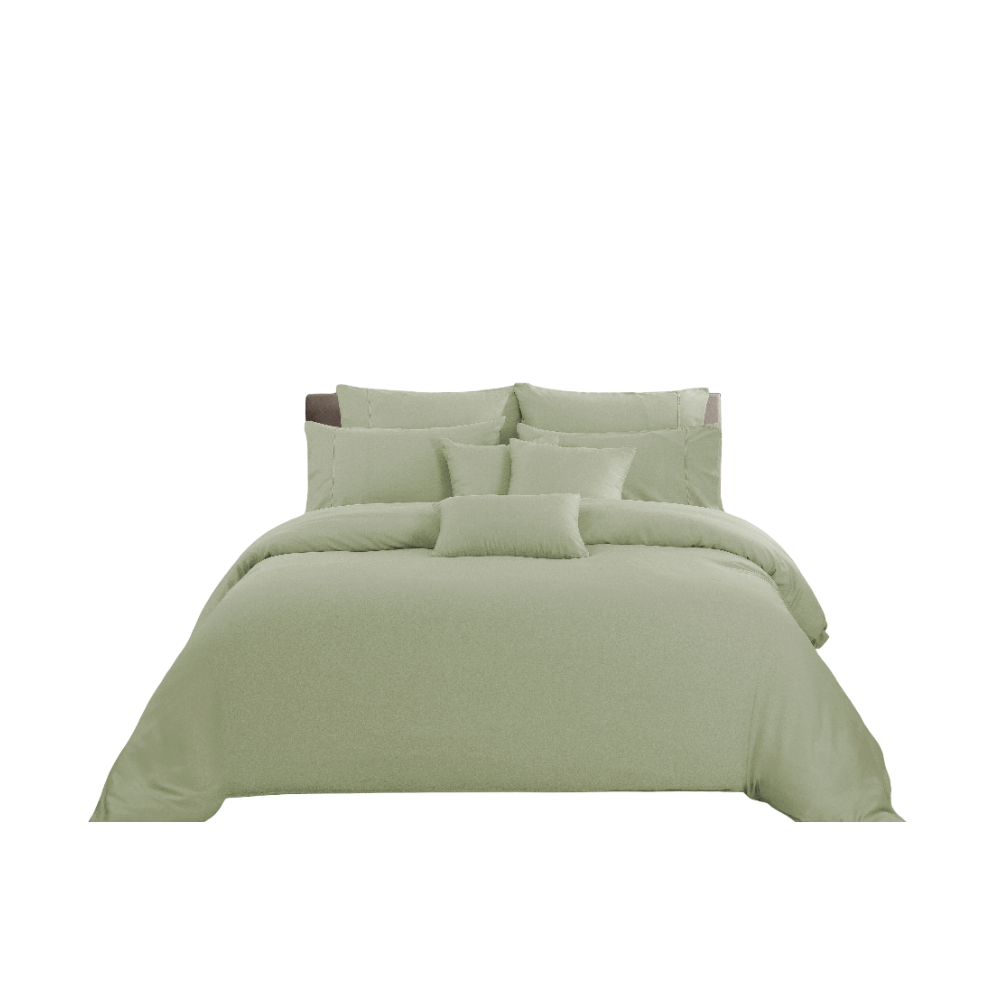 ปลอกผ้านวม คิงไซซ์ AKEMI รุ่น Colour Radiant 9557108579293 ขนาด 257 x 229 ซม. สี Willow Green