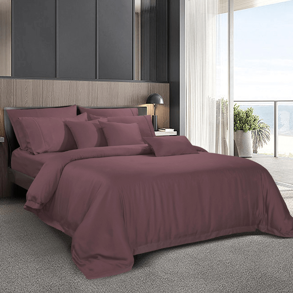 ปลอกผ้านวม ทวินไซซ์ AKEMI รุ่น ACCORD DOBBY 9557108114159 ขนาด 177 X 229 ซม. สี GINGKO OPERA WINE_3