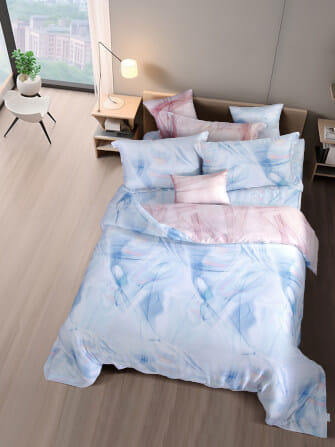 ปลอกผ้านวม ทวินไซซ์ AKEMI รุ่น Virtuous Prints 9557108650213 177 x 229 ซม. สี MISTTY_3