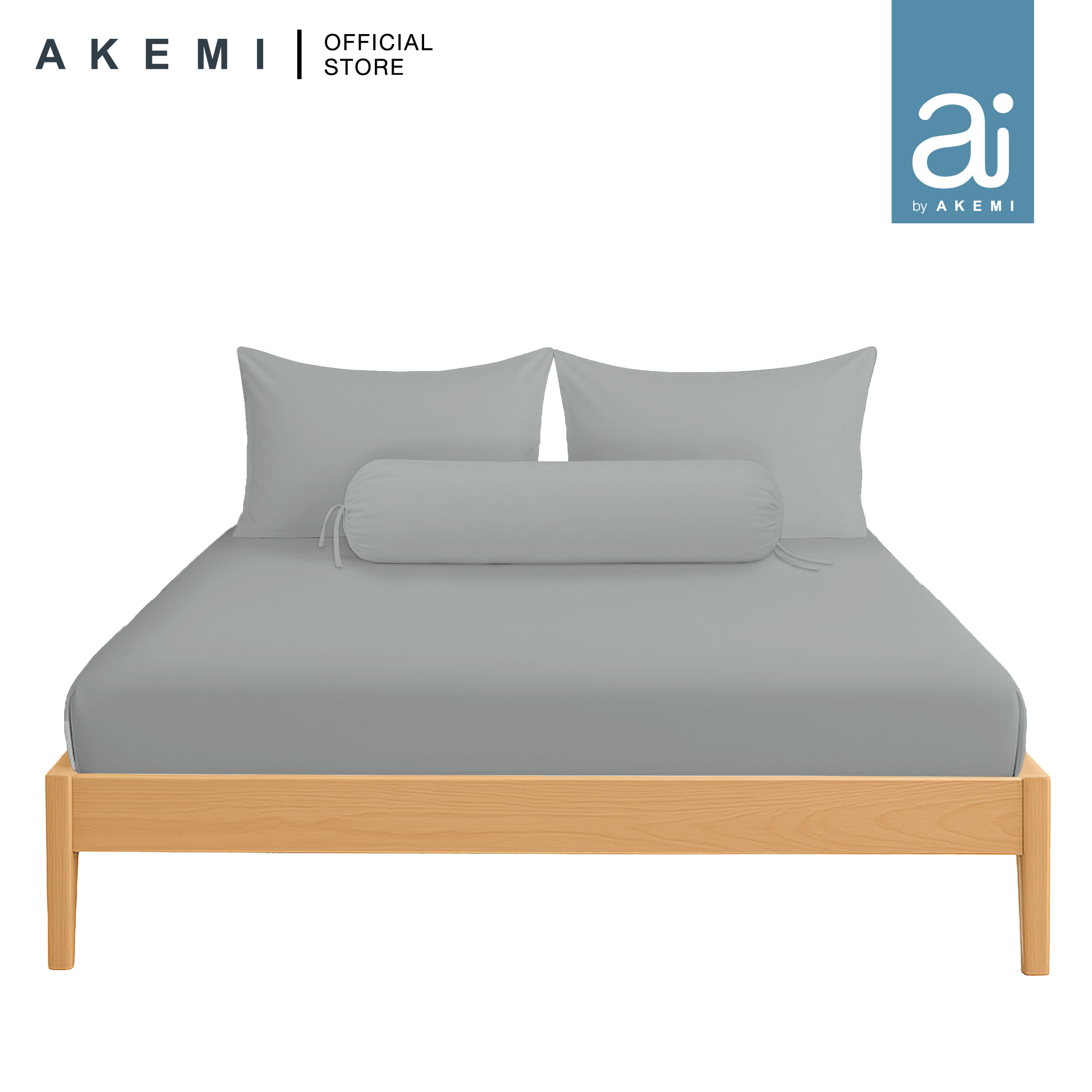 ชุดผ้าปูที่นอน 6 ฟุต 5 ชิ้น AI BY AKEMI COLOURJOY สี PRISM GREY (ไม่รวมนวม)_0