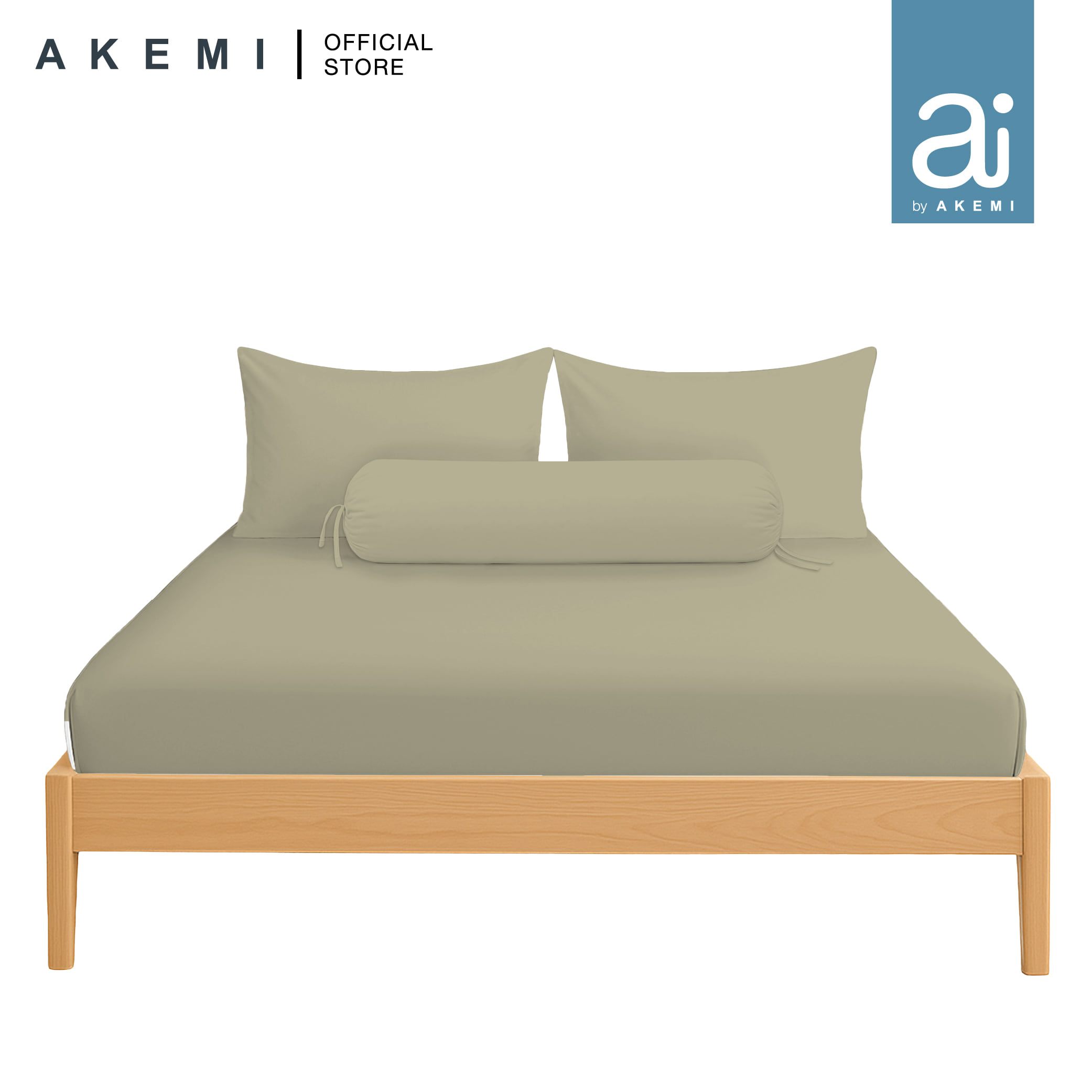 ชุดผ้าปูที่นอน 6 ฟุต 5 ชิ้น AI BY AKEMI COLOURJOY สี WHEAT BROWN (ไม่รวมนวม)_0