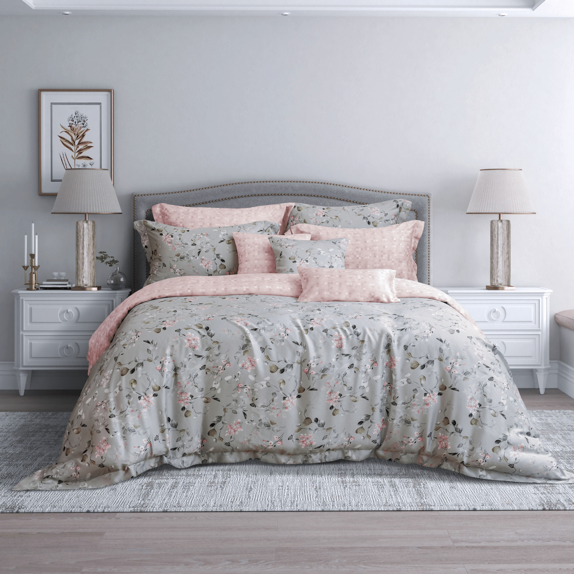 ชุดผ้าปูที่นอน 6 ฟุต 5 ชิ้น AKEMI รุ่น ARDENT PRINTS 9557108479111 สี VEFERA (ไม่รวมผ้านวม)_1
