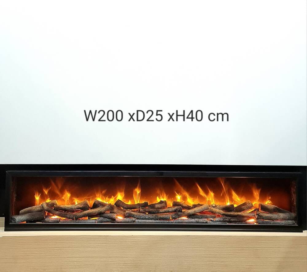 จอเตาผิงไฟฟ้า A.X FIREPLACES รุ่น AX-HP 10 ขนาด 200x25x40 ซม. ระบบไฟ LED _1