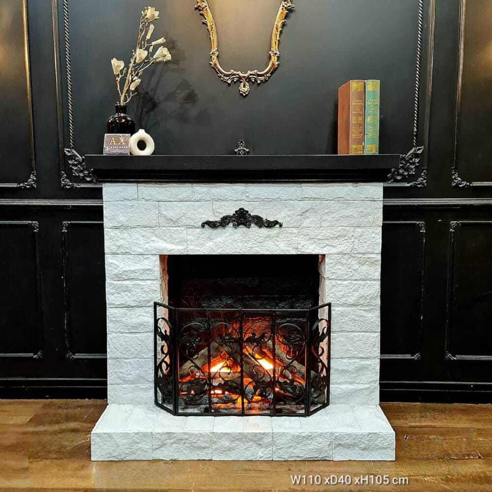 เตาผิงไฟฟ้า A.X FIREPLACES รุ่น AX-HP 12 ขนาด  110 X 40 X 105 ซม. ระบบไฟ LED_1