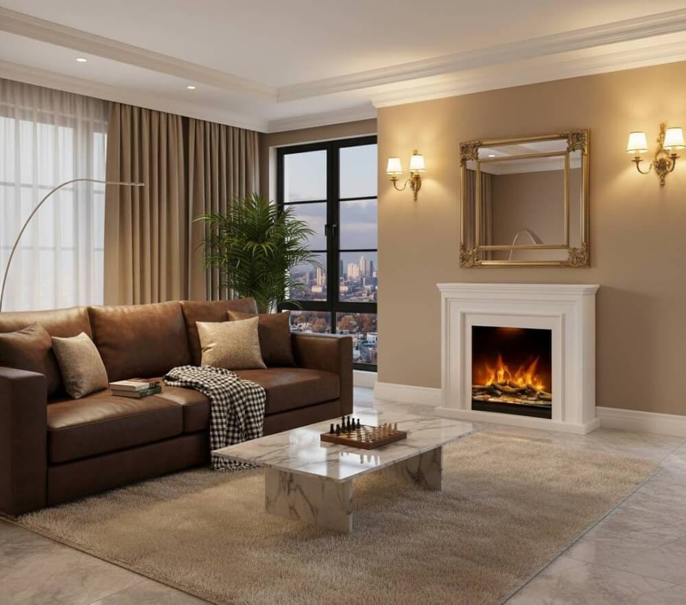 เตาผิงไฟฟ้า A.X FIREPLACES รุ่น AX-HP 14 ขนาด  100 X 25 X 90 ซม. ระบบไฟ LED_6